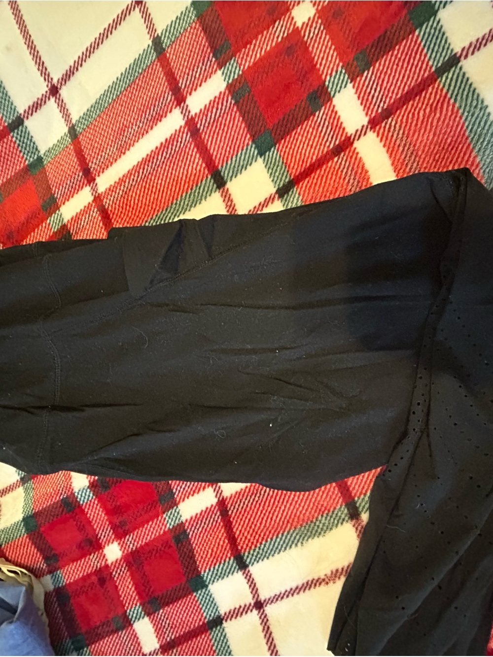 Black Women's Performance Leggings with Ventilated Side Panels
